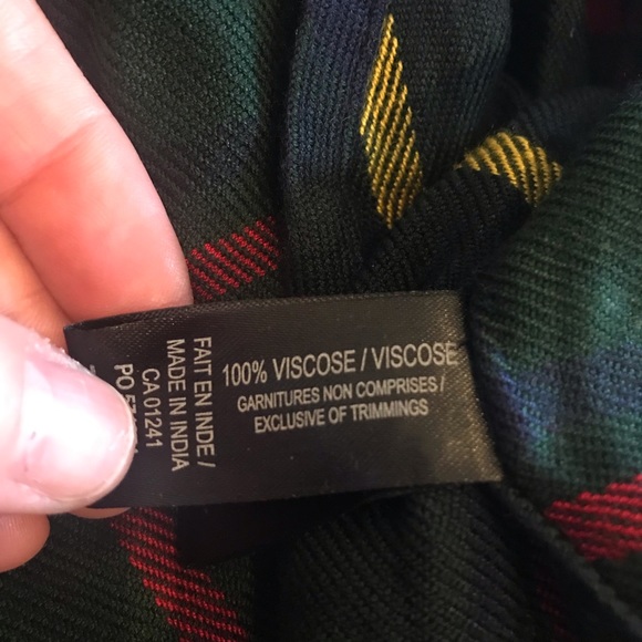 Icone Plaid Tartan Button Down Long Sleeve Collard Shirt Dress size XS - Picture 4 of 10